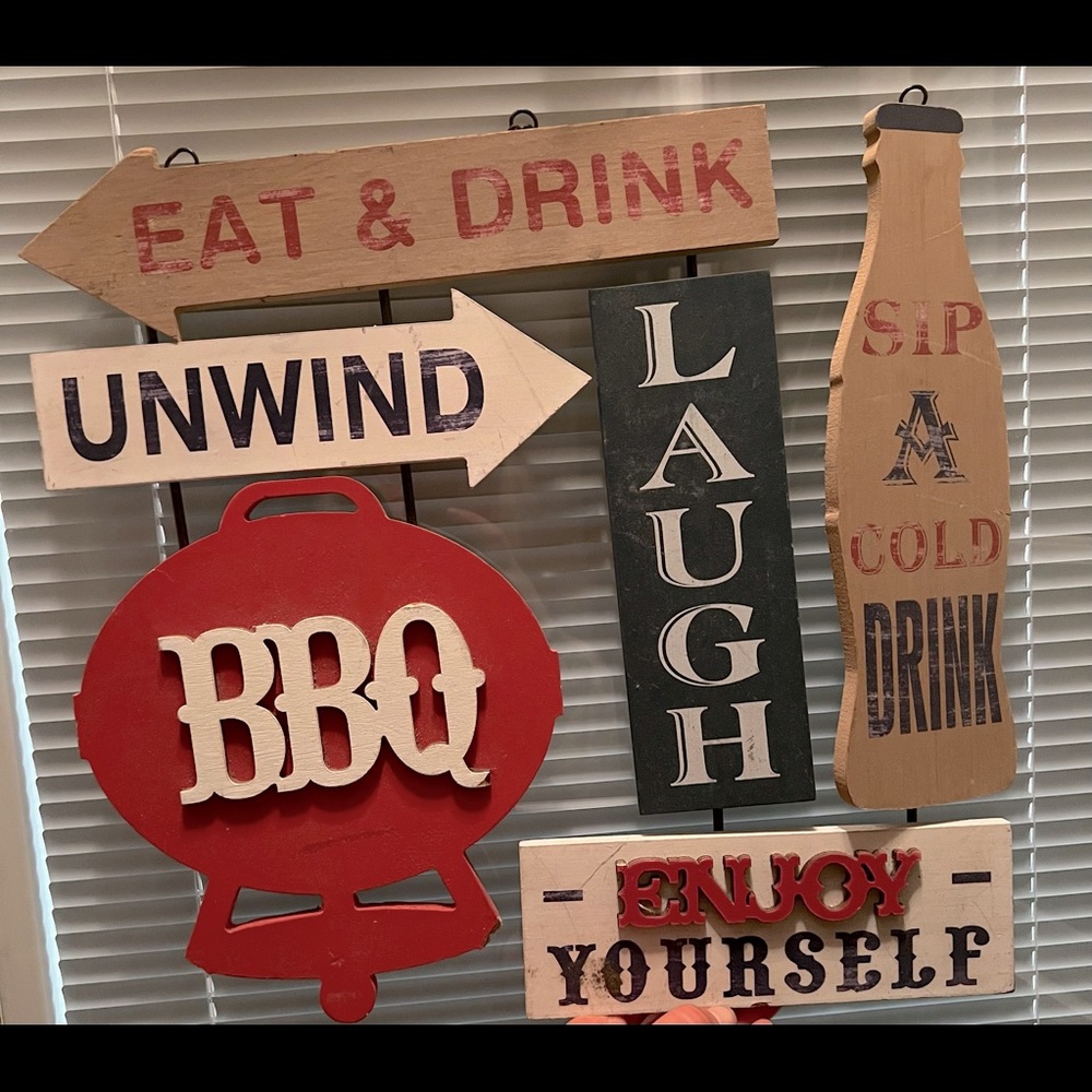 Two Backyard Signs